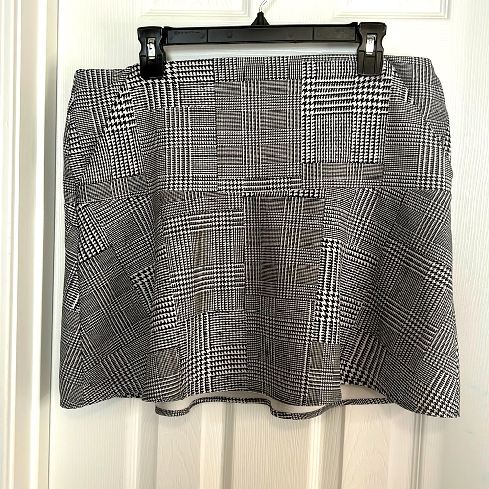 Polo by Ralph Lauren Black and White Plaid Mini Skirt